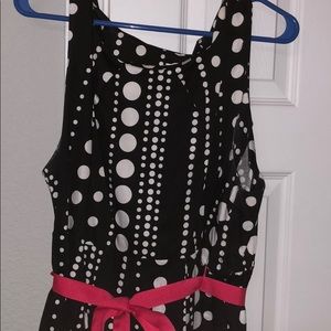 Black & White Polka Dot Motherhood Maternity Dress